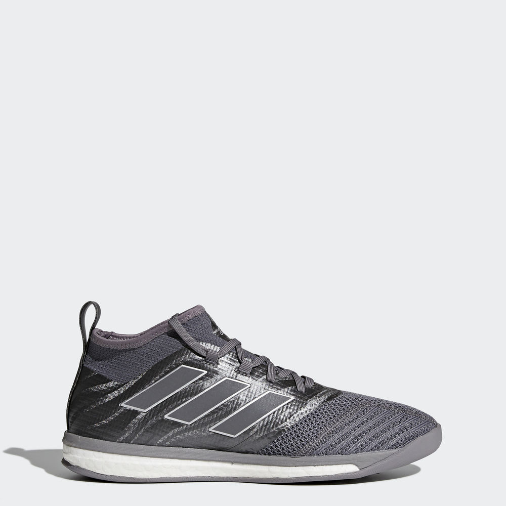 Adidas Ace 17.1 Magnetic Control Trainers - ποδοσφαιρικα παπουτσια ανδρικα - Γκρι/Ασημι Μεταλλικός/Μ